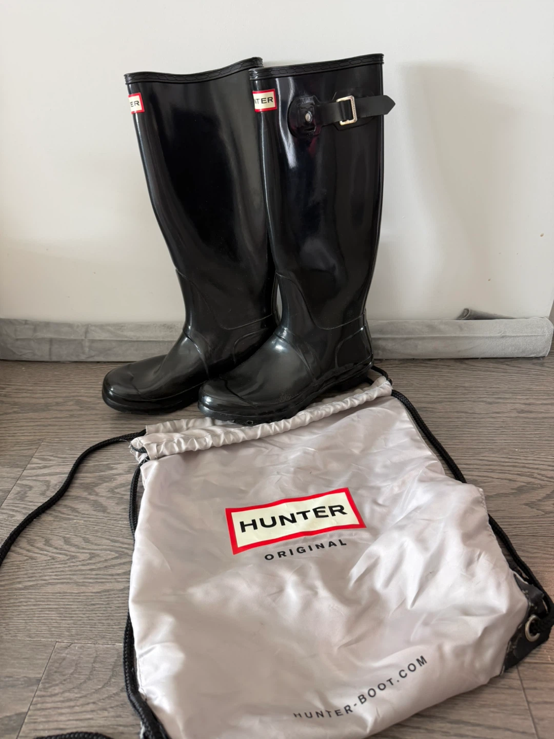 Hunter Original Tall Black Gloss Rain Boots