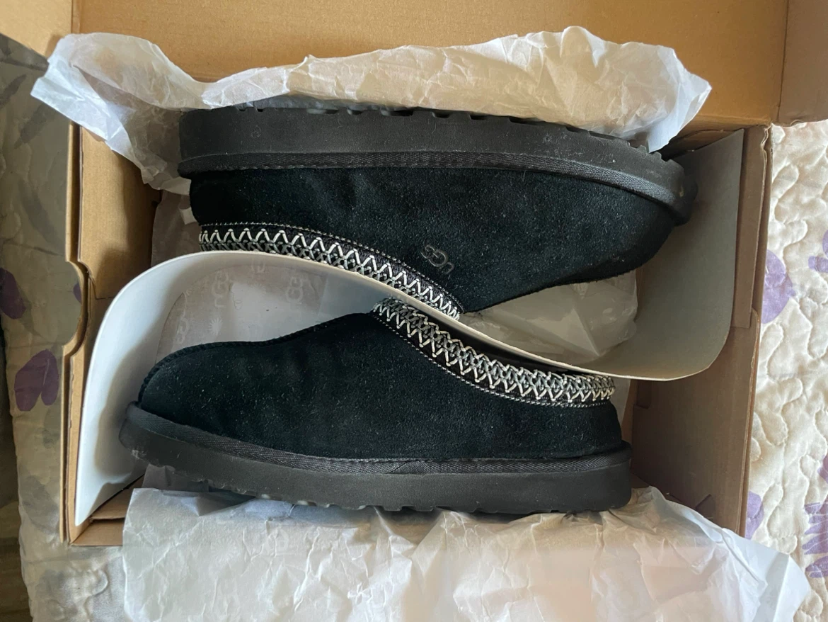 UGG Black Suede Slippers