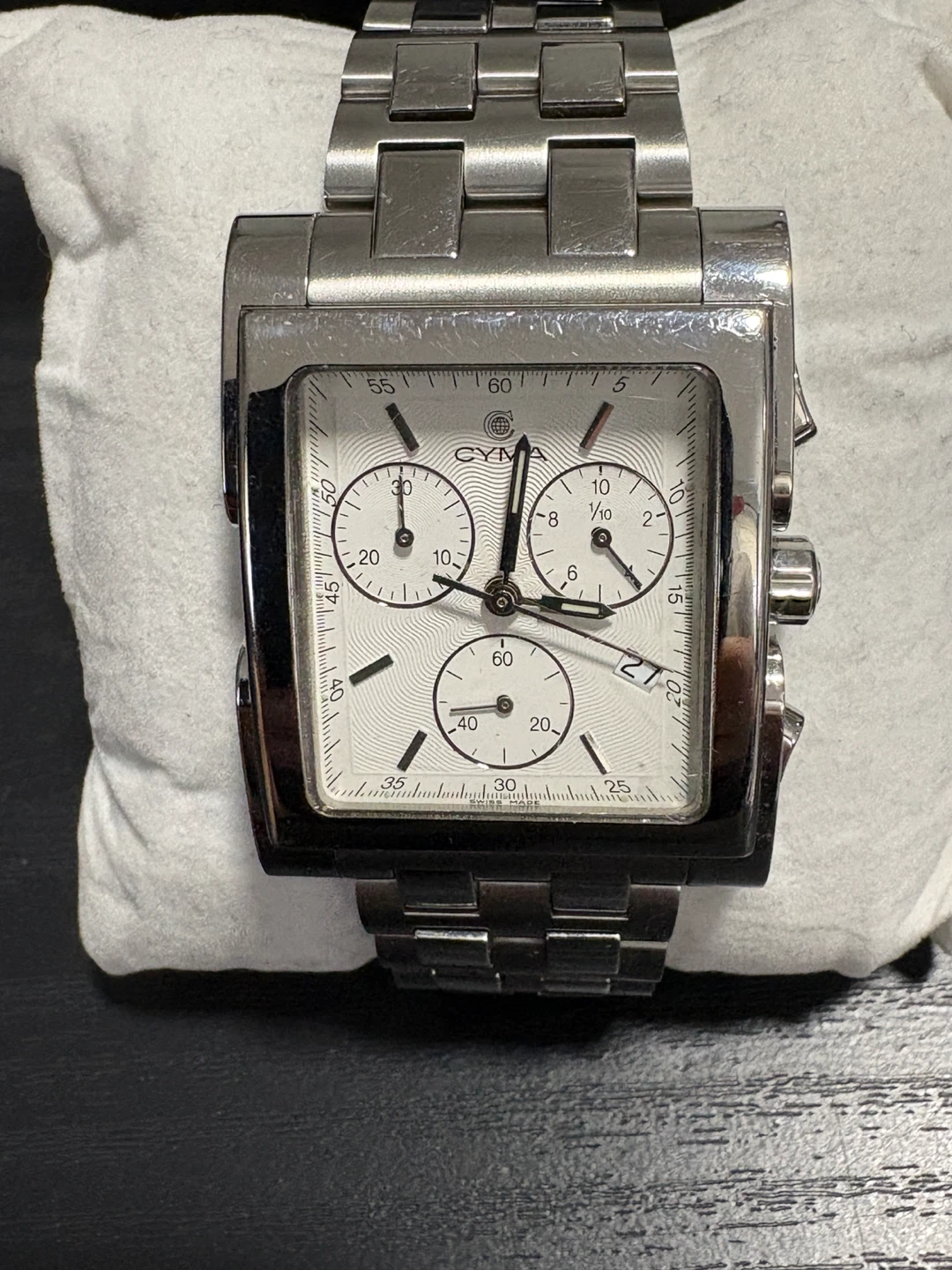 CYMA Chronograph Stainless Steel Watch - photo 2