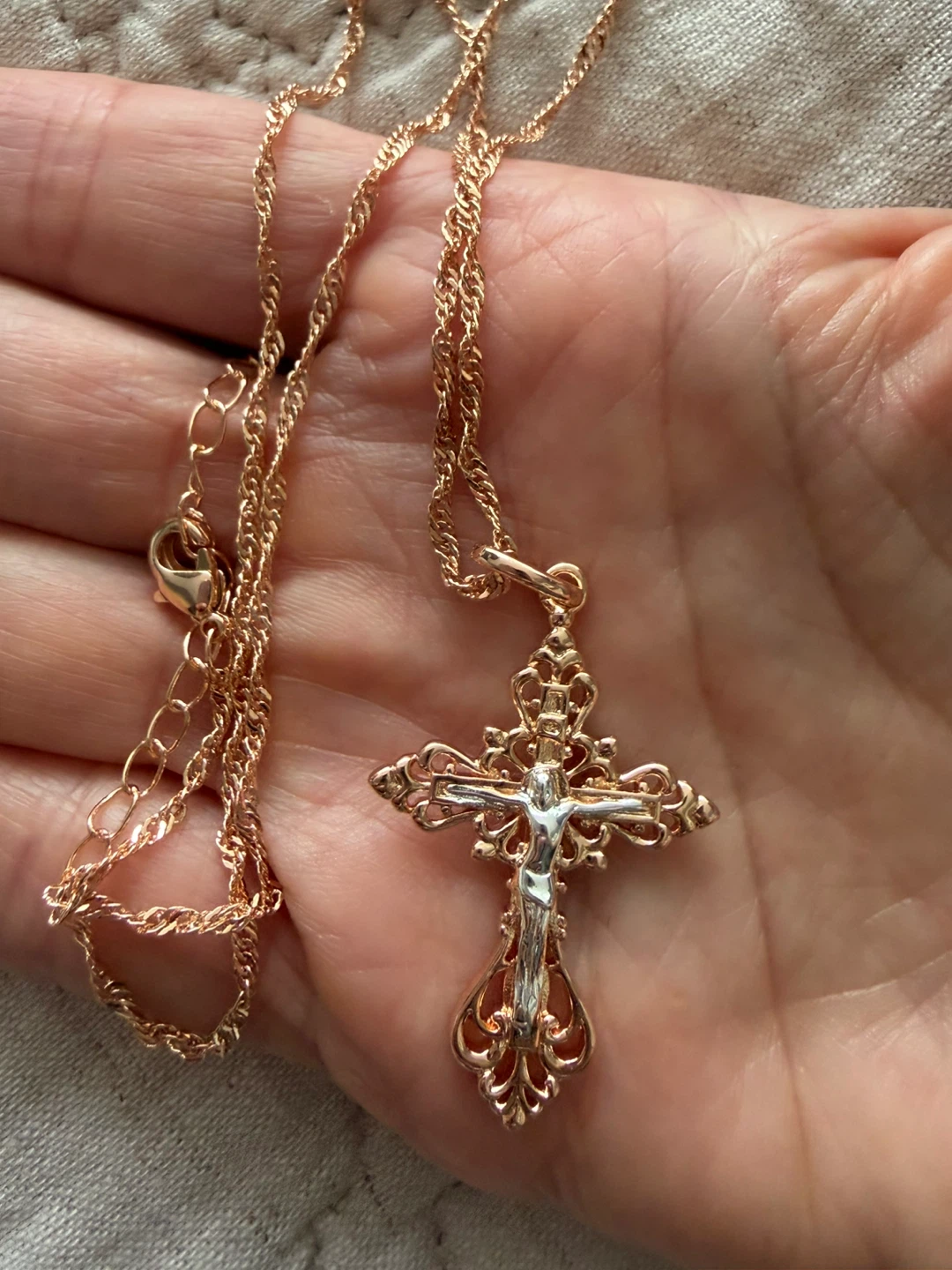 Russian / Greek Orthodox cross necklace