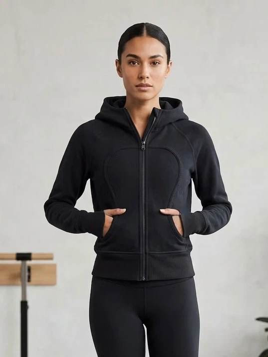Lululemon Athletica Black Full Zip Hoodie 6