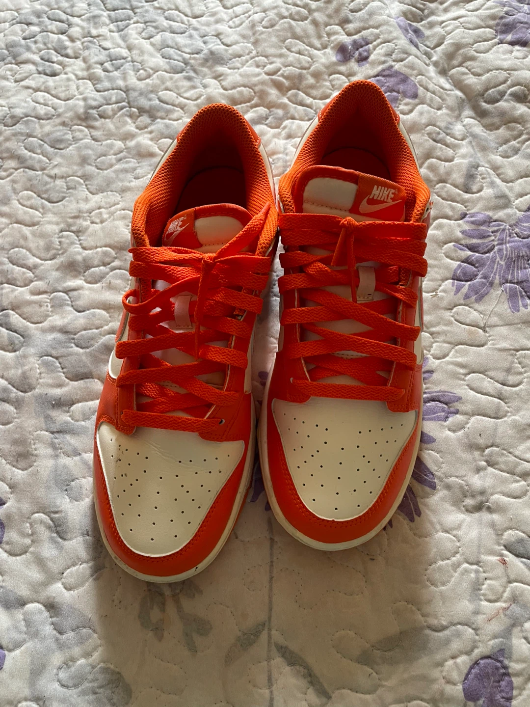Nike Dunk Low Orange White Sneakers