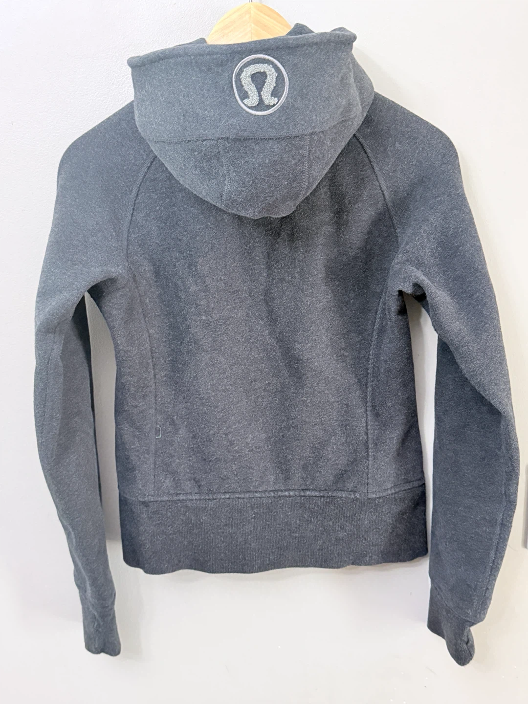 Lululemon Scuba Full Zip Hoodie Heathered Charcoal Gray Size 4 - photo 5