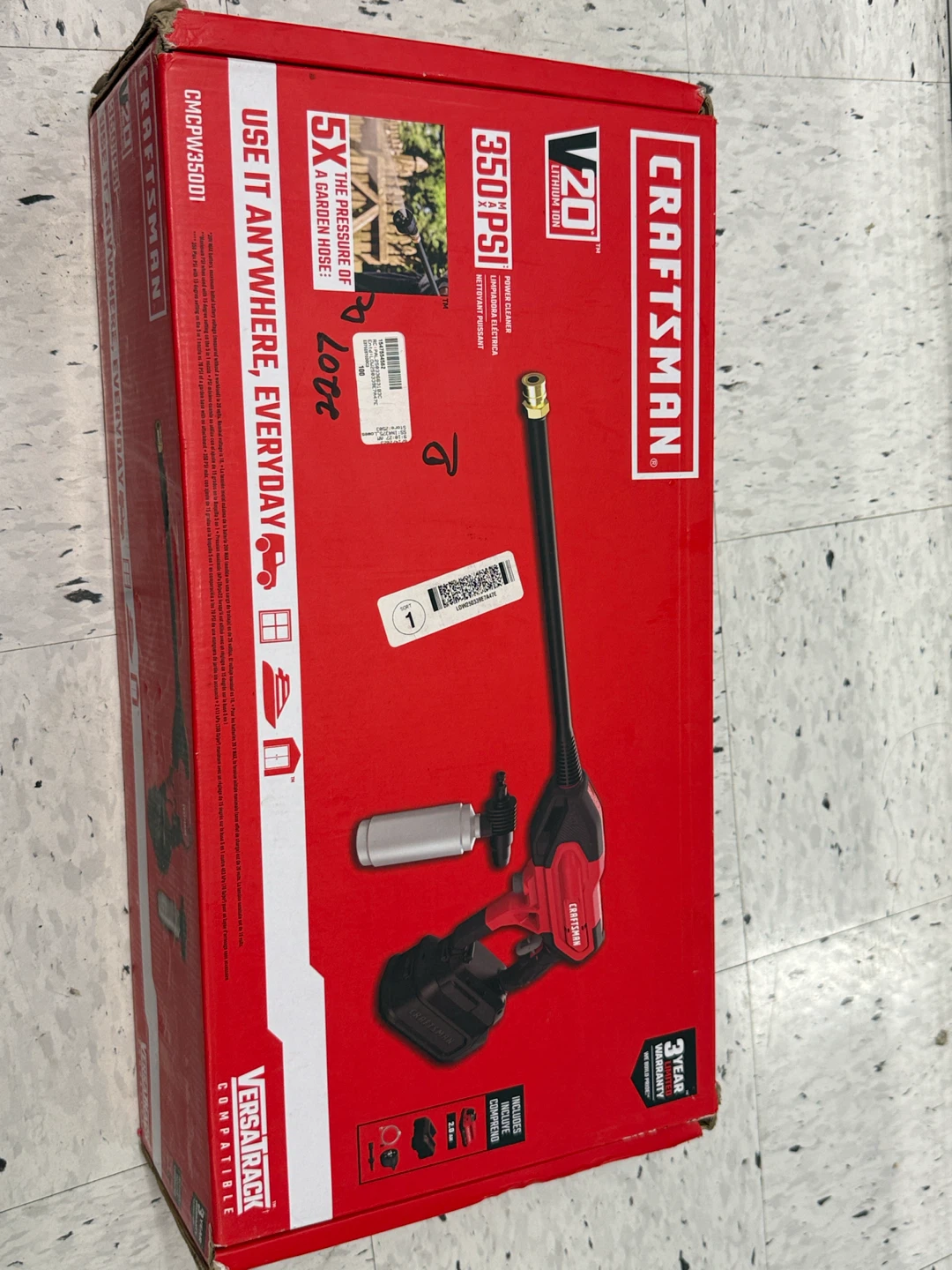 Craftsman V20 350 PSI Power Cleaner