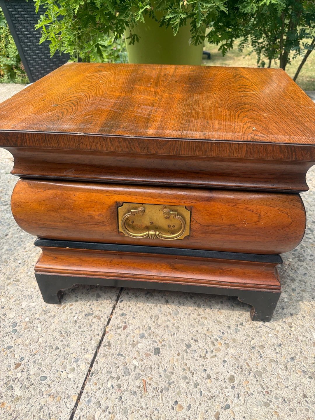 Wooden End Table with Drawer