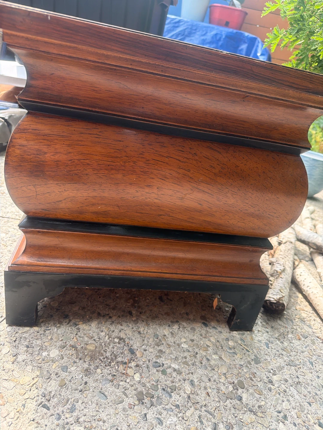 Wooden End Table with Drawer - photo 3