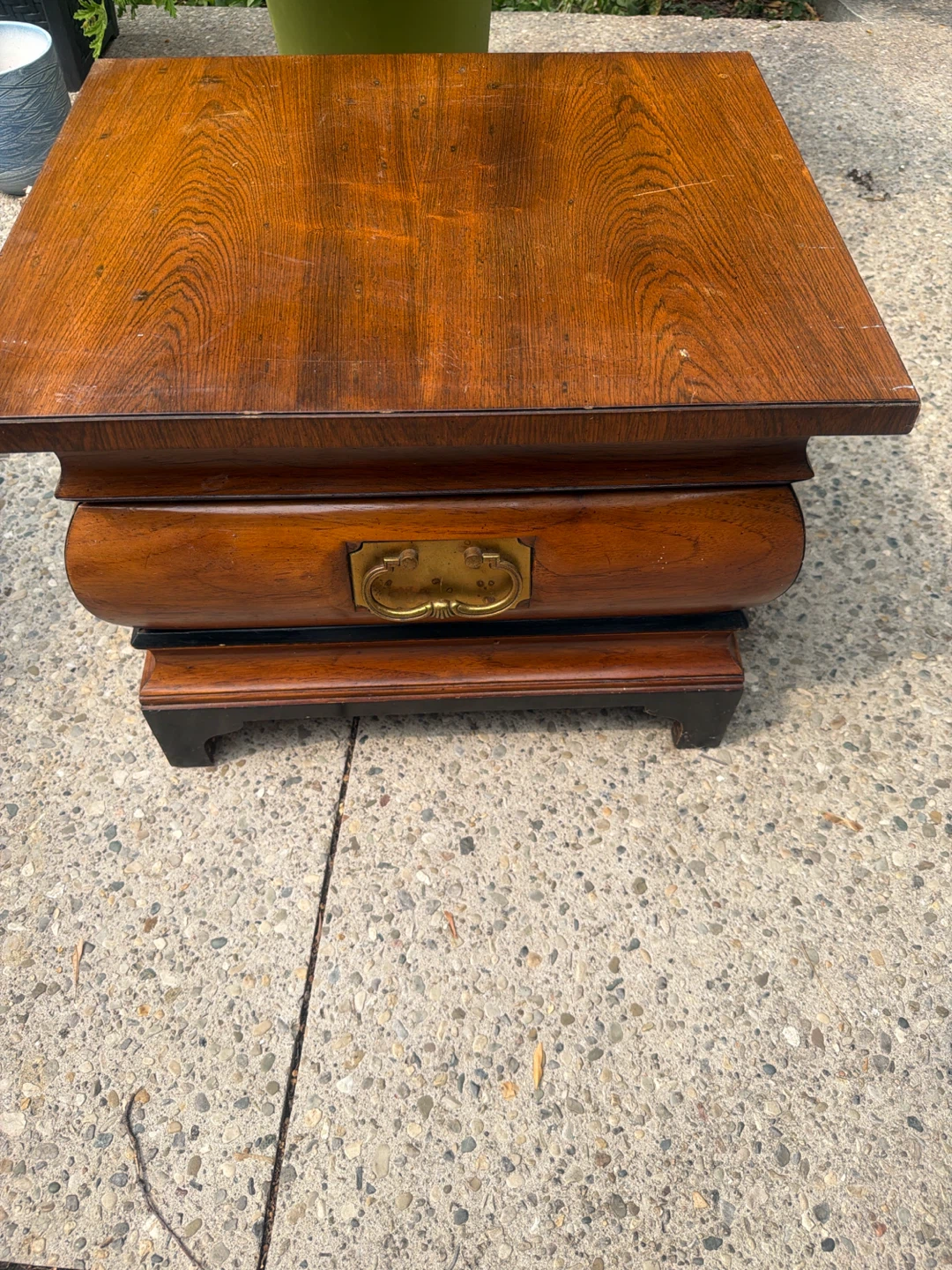 Wooden End Table with Drawer - photo 4