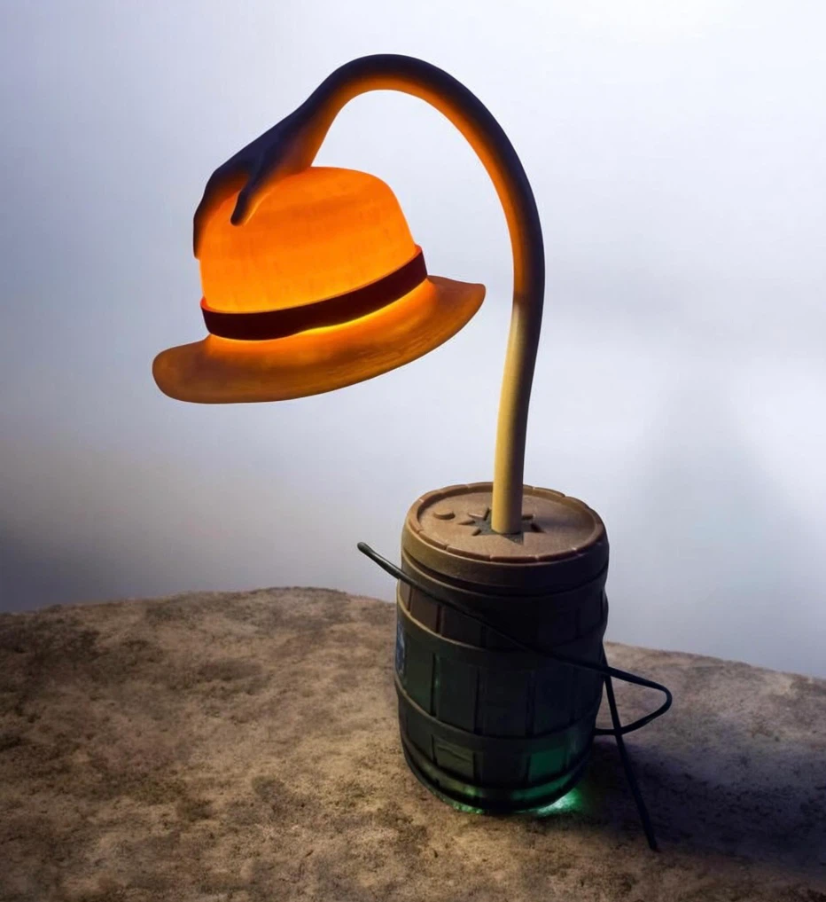 One Piece Straw Hat Lamp