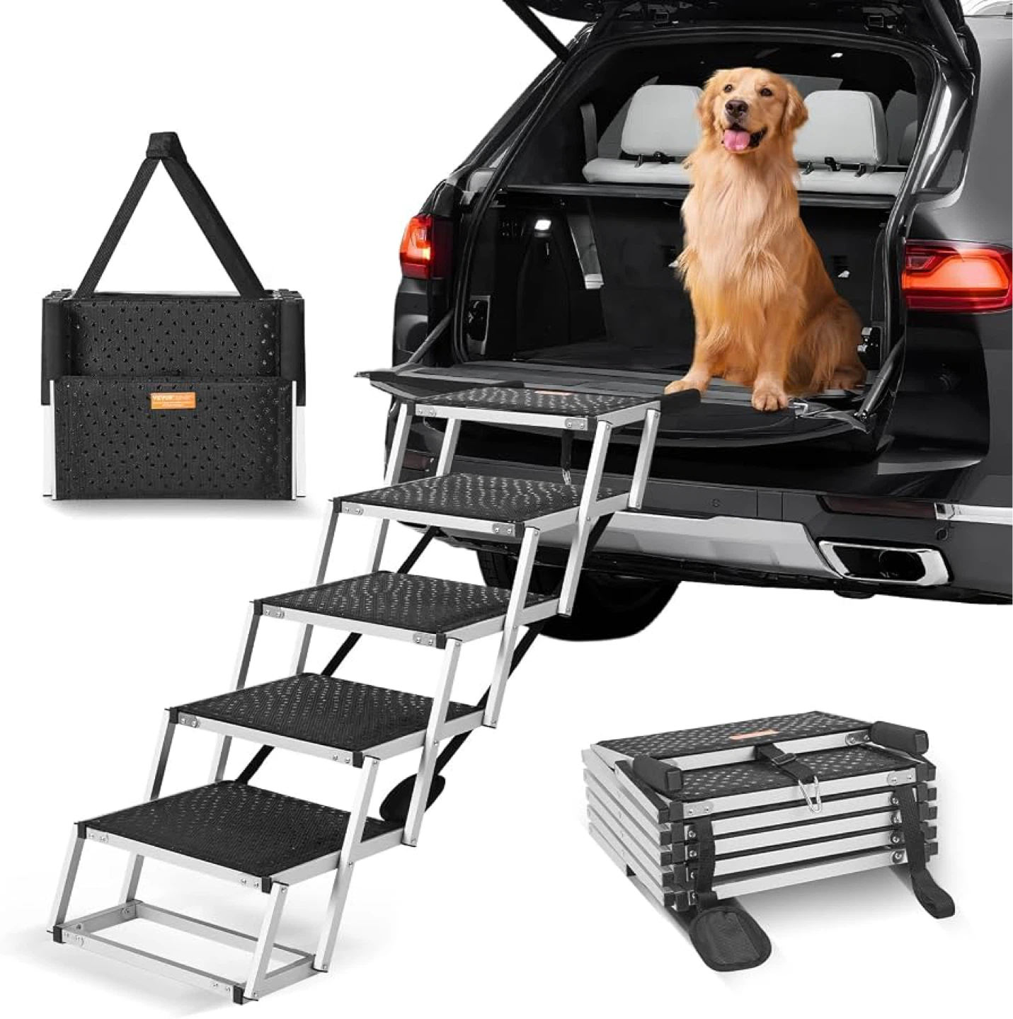 VEVOR Dog Stair for Cars - Wide, 5 step - Brand new