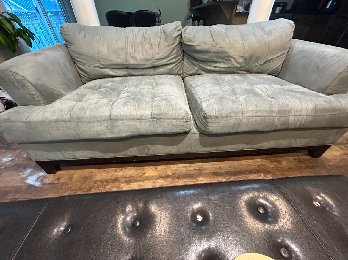 Grey Loveseat Sofa - photo 2