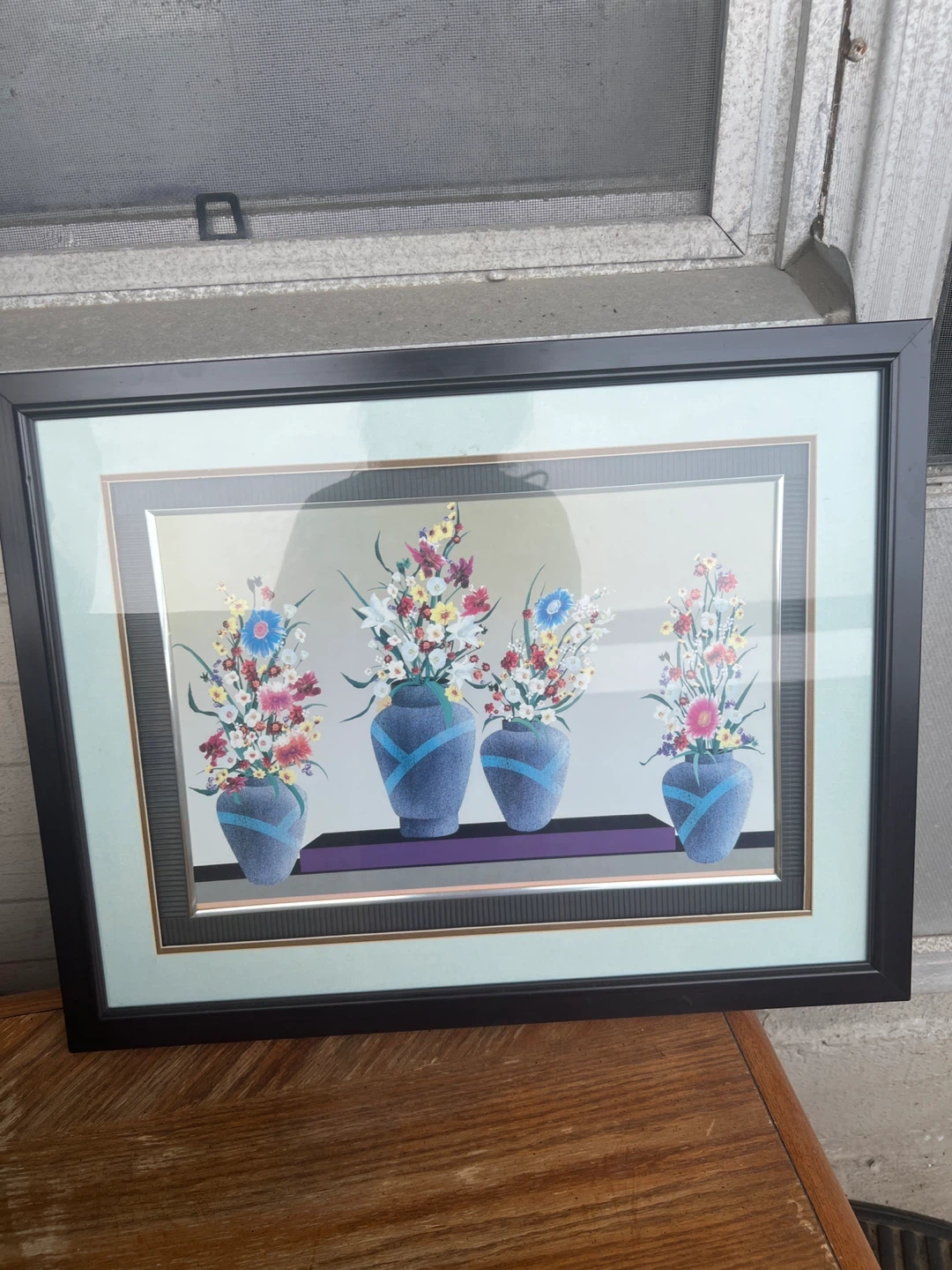 Framed Floral Print Wall Art