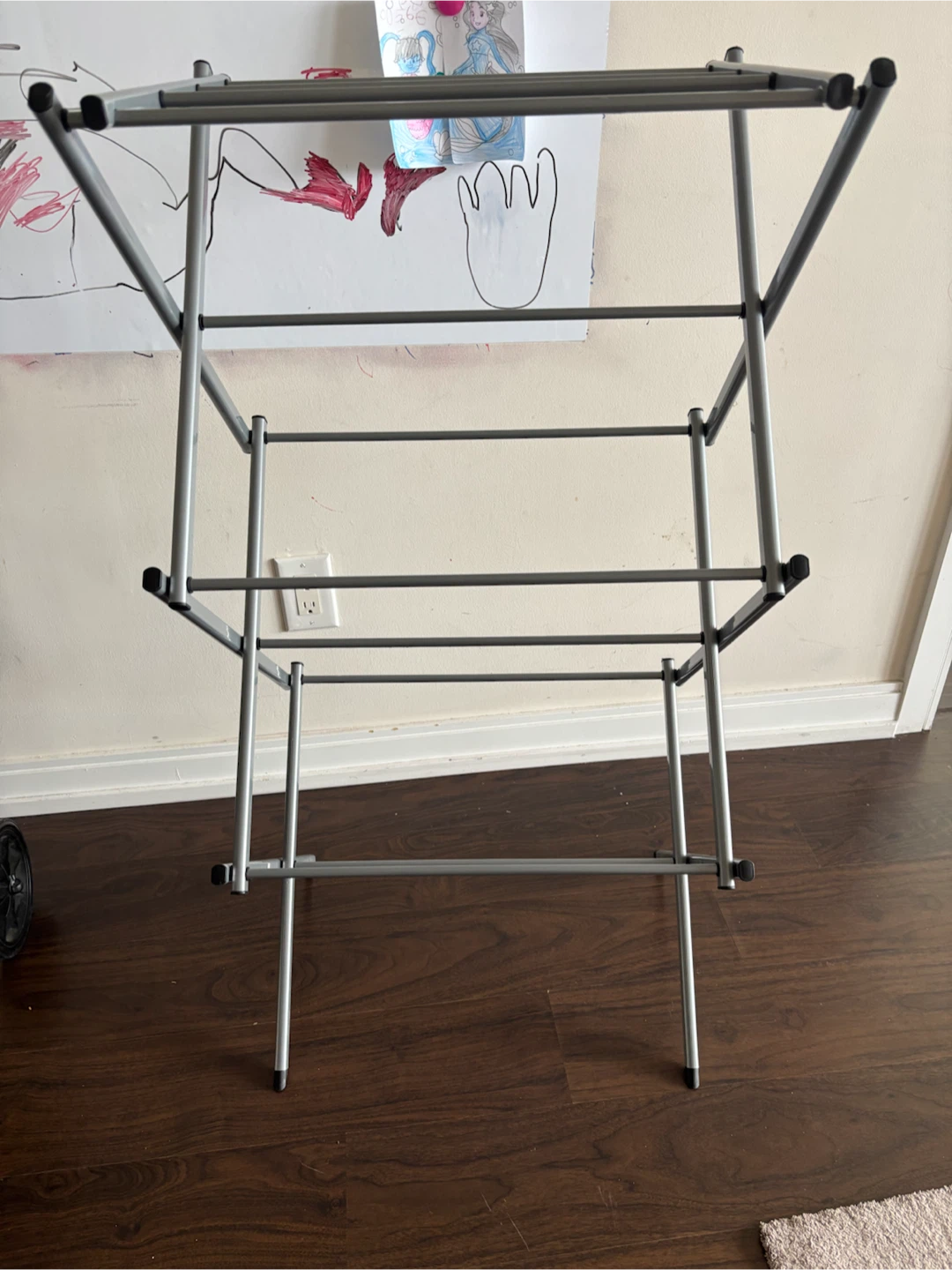 Grey Metal Drying Rack