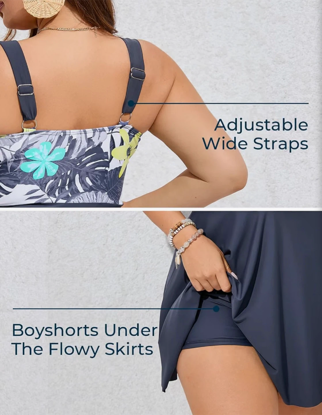 OBO! Women's Twist Front Swimdress Size 16 - photo 4