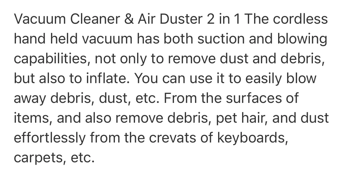 KMM LT-117C Multifunction Vacuum Cleaner & Air Duster - photo 3