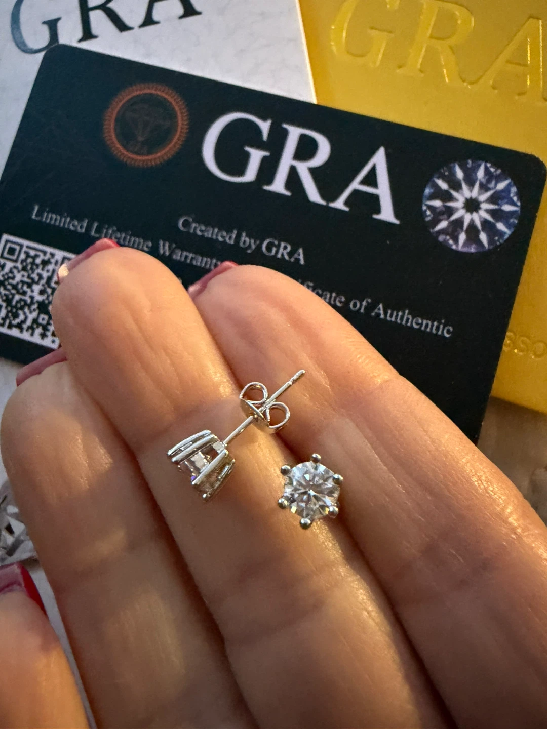 Diamond earrings