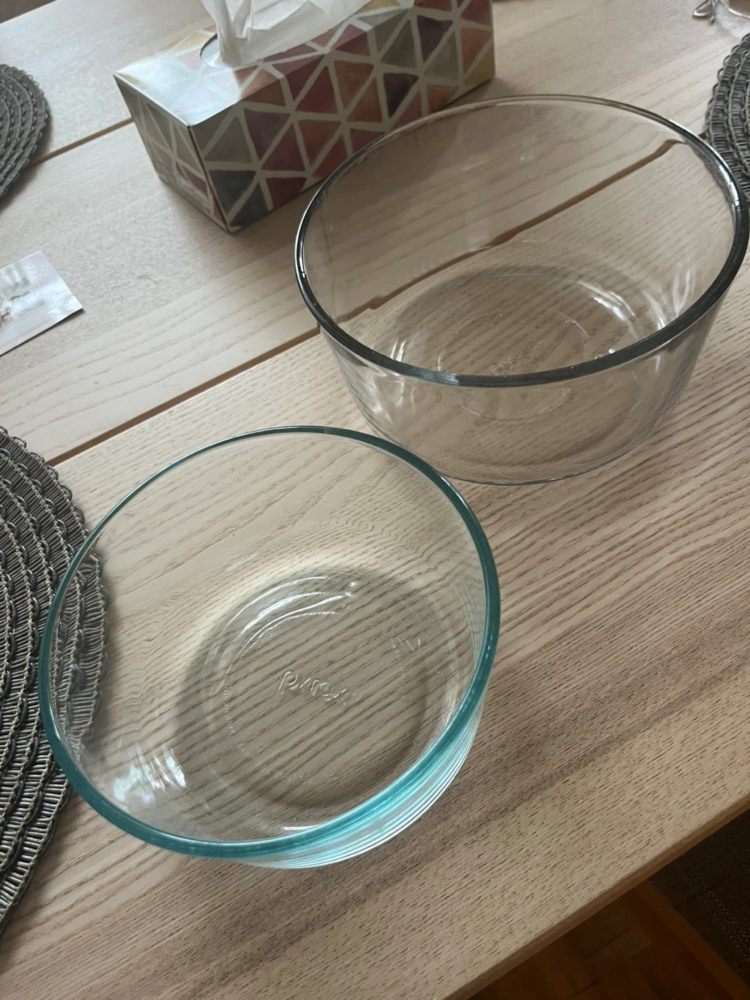 2 Glass Bowls