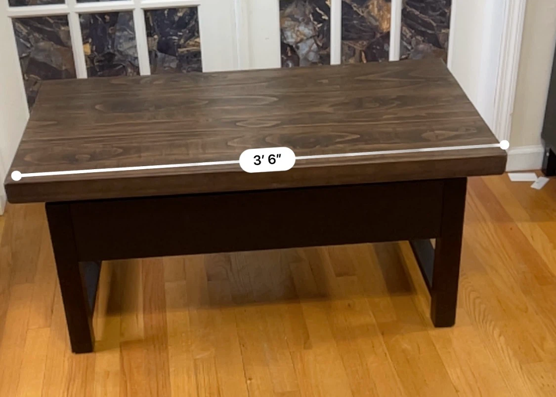 Lift-top Wooden Coffee Table - photo 3