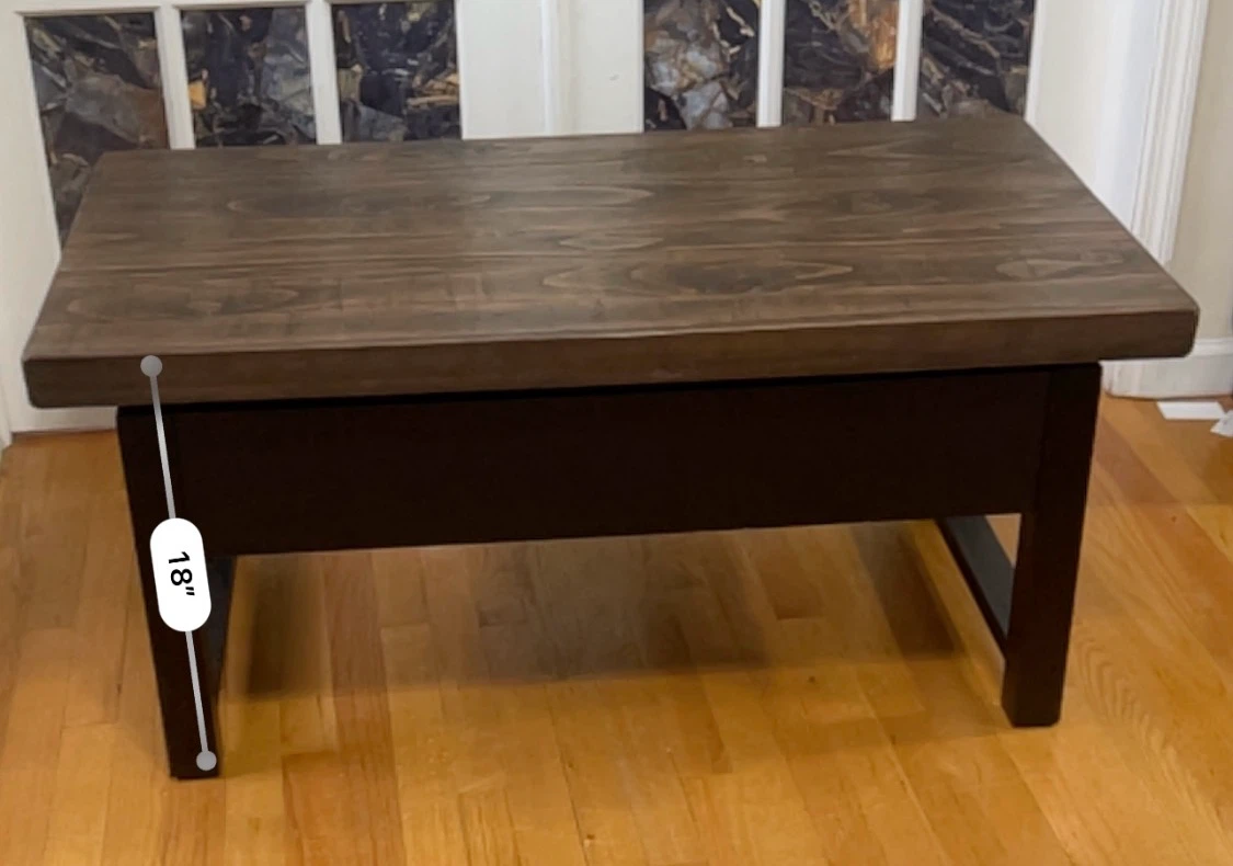 Lift-top Wooden Coffee Table - photo 4