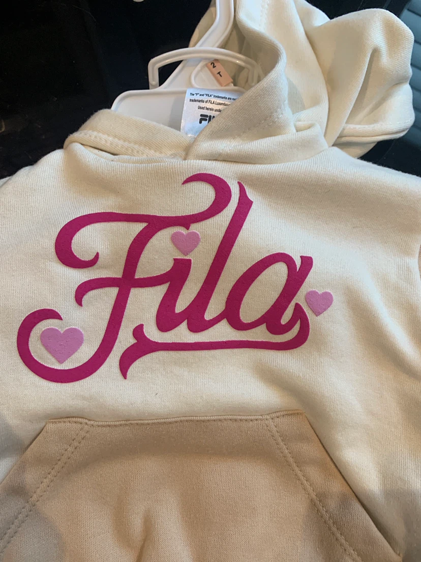 Fila Toddler Girls' 2-Piece Outfit Beige/Pink Size 2T - photo 2