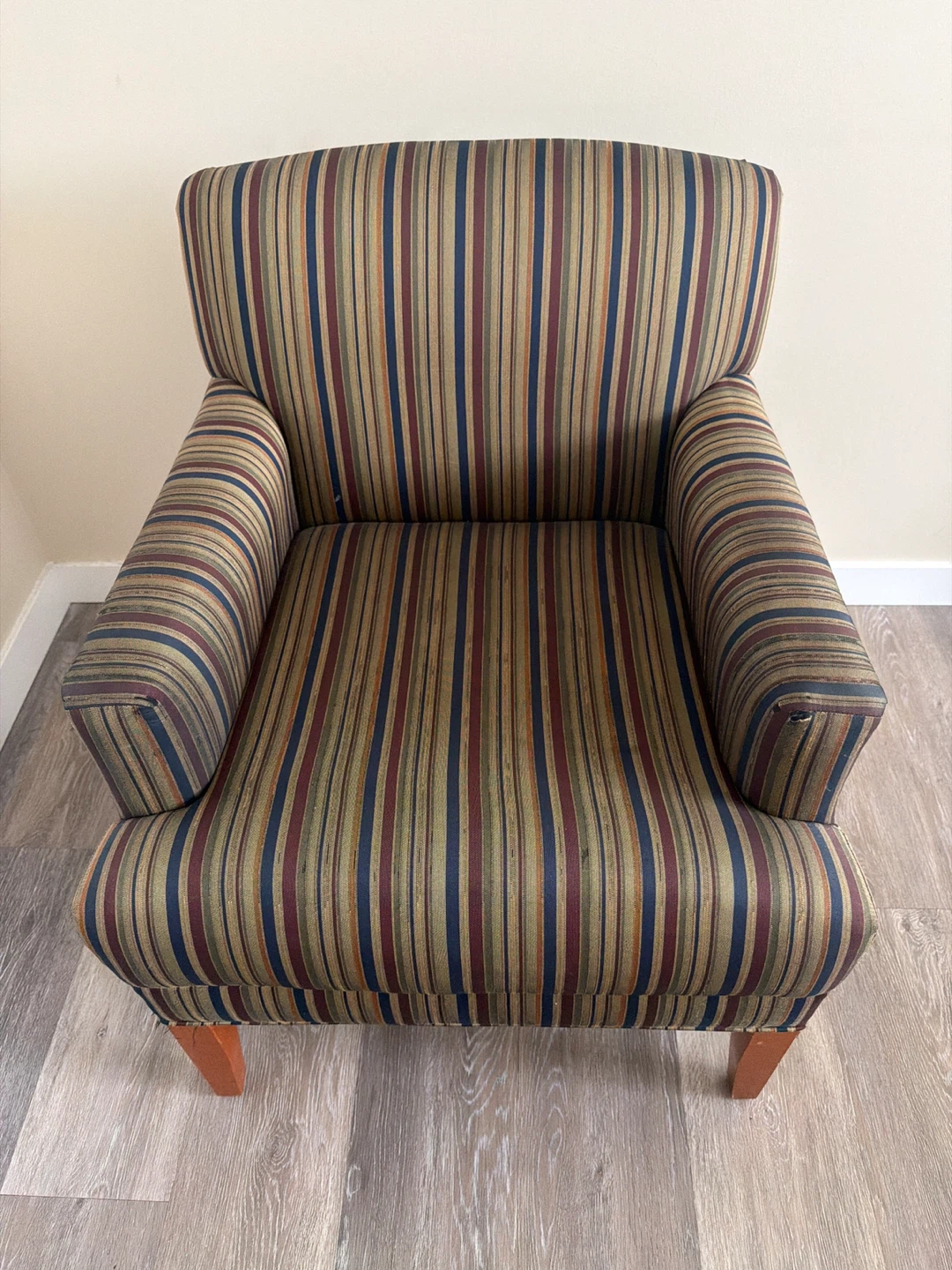 Striped Accent Chair