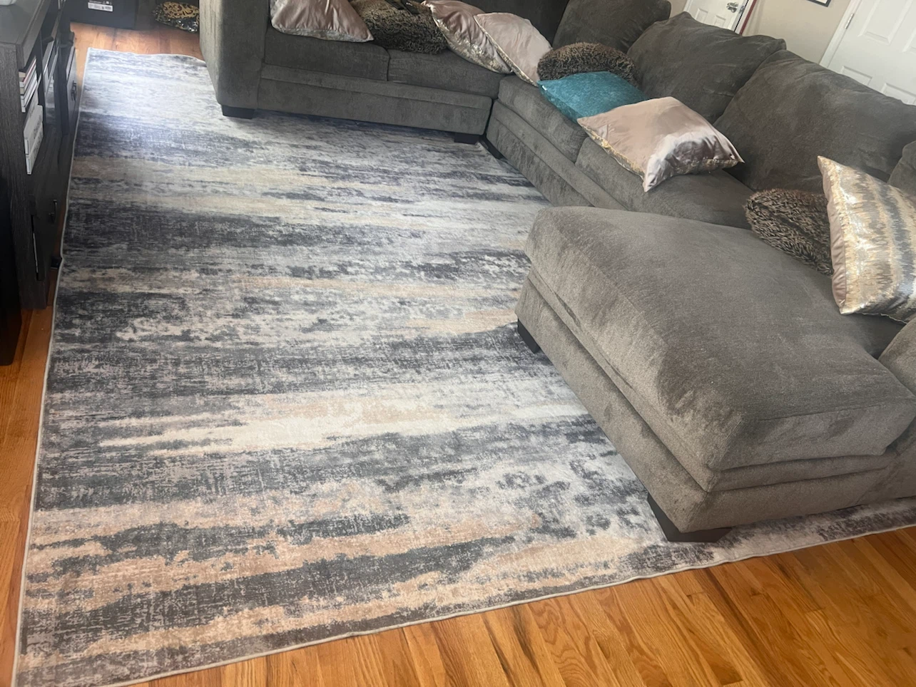 Area Rug - Abstract Gray and Beige - photo 4