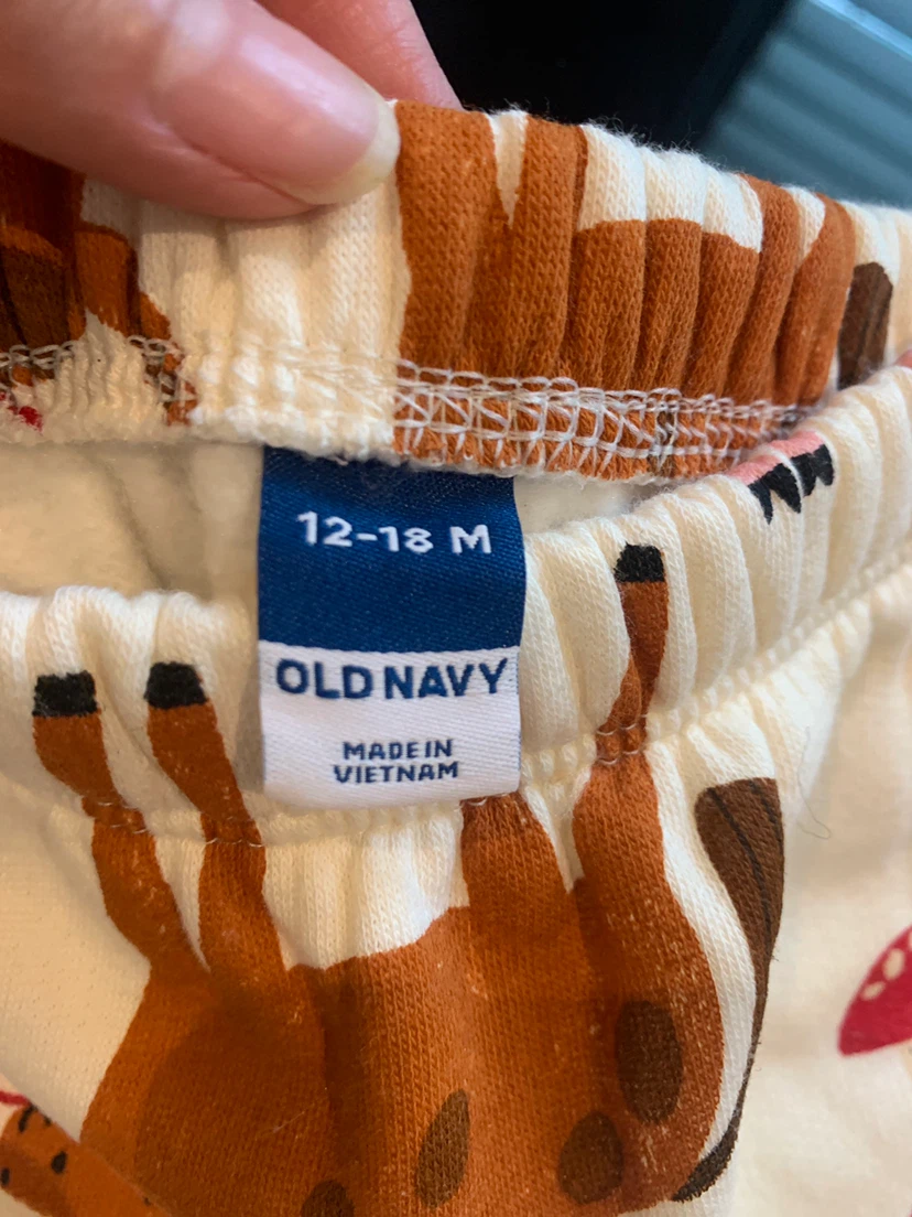 Old Navy Baby Pants 12-18M Farm Animal Print - photo 2
