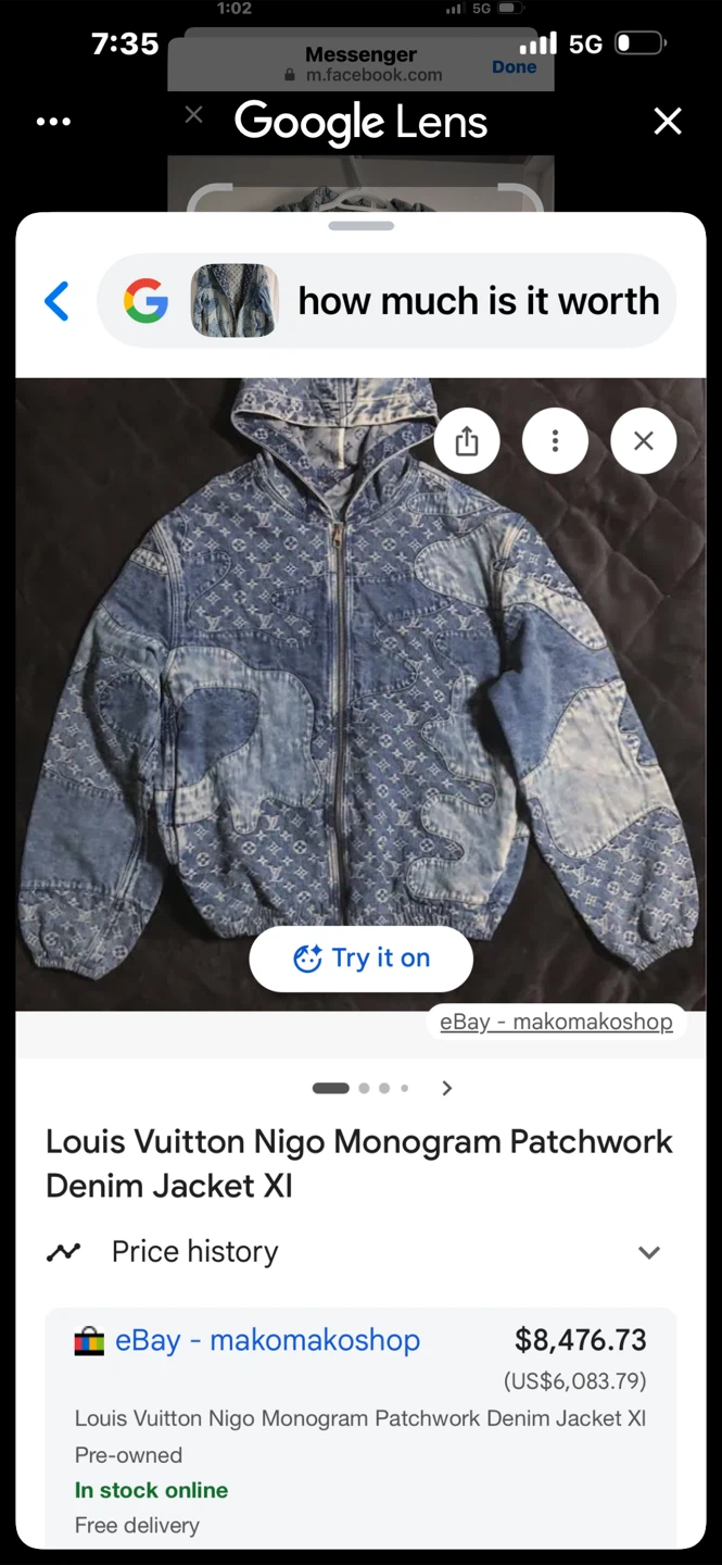 Louis Vuitton Nigo Monogram Patchwork Denim Jacket - photo 4