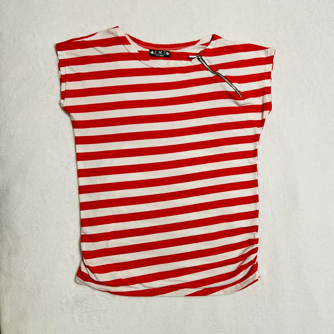 Women’s Striped Short-sleeve Top size M