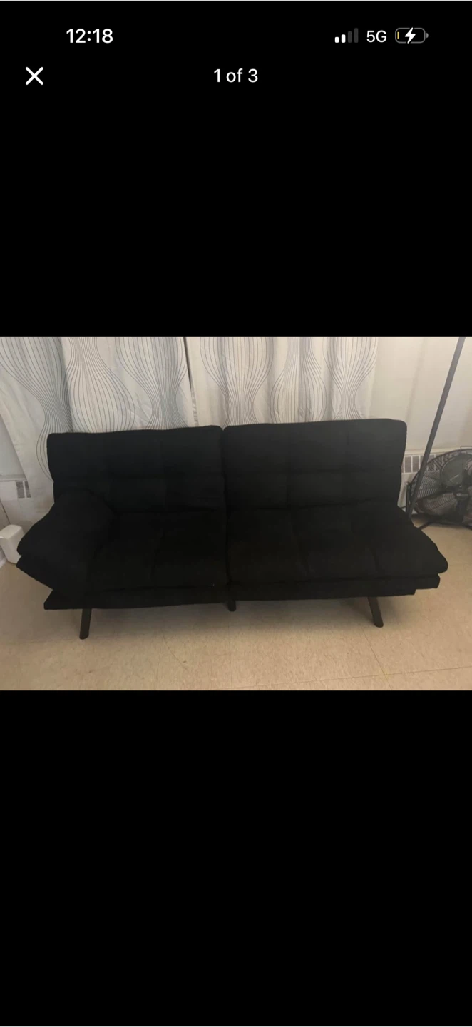 Black Futon Sofa