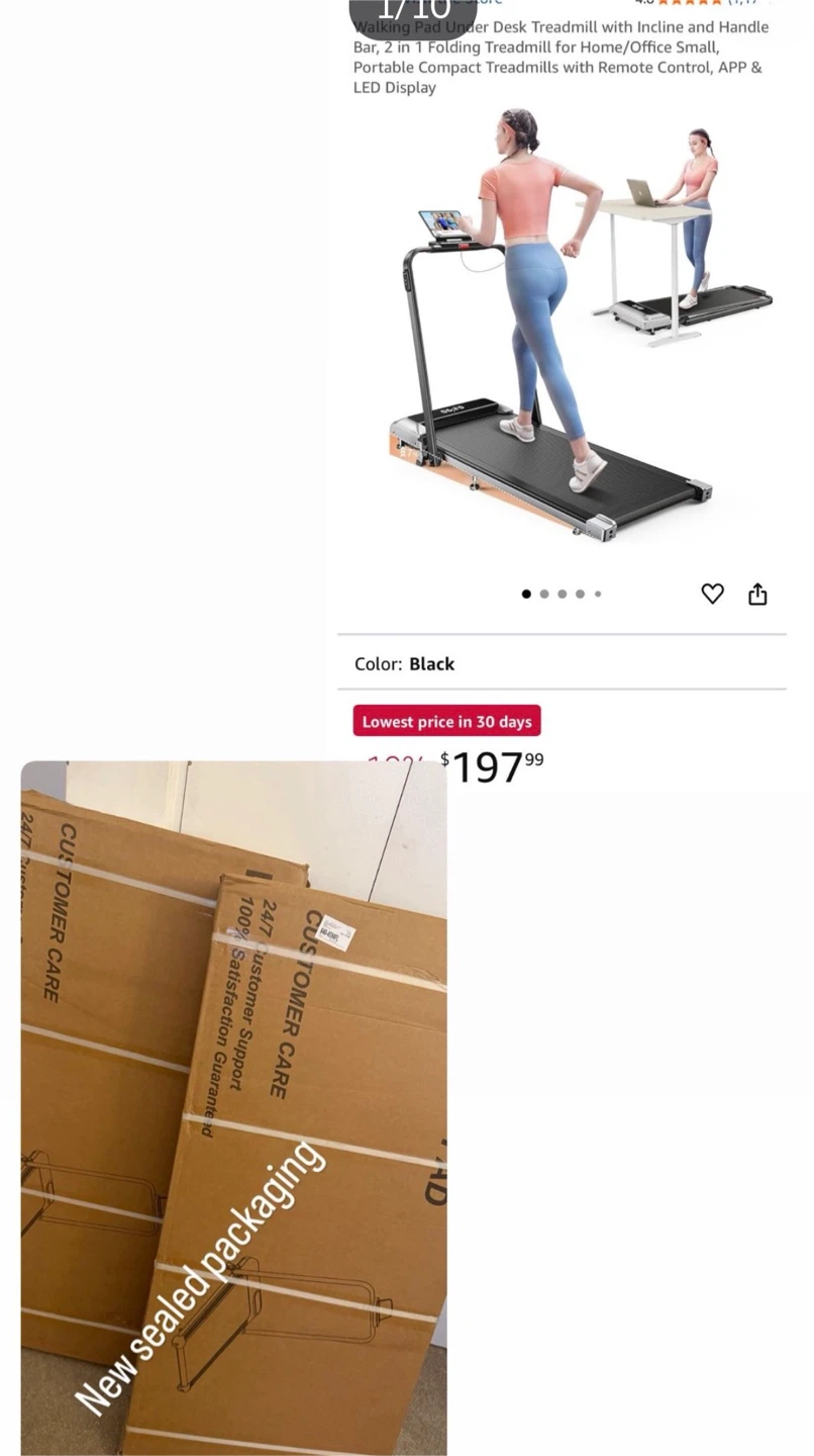 16% Incline Walking Pad Treadmill - photo 3