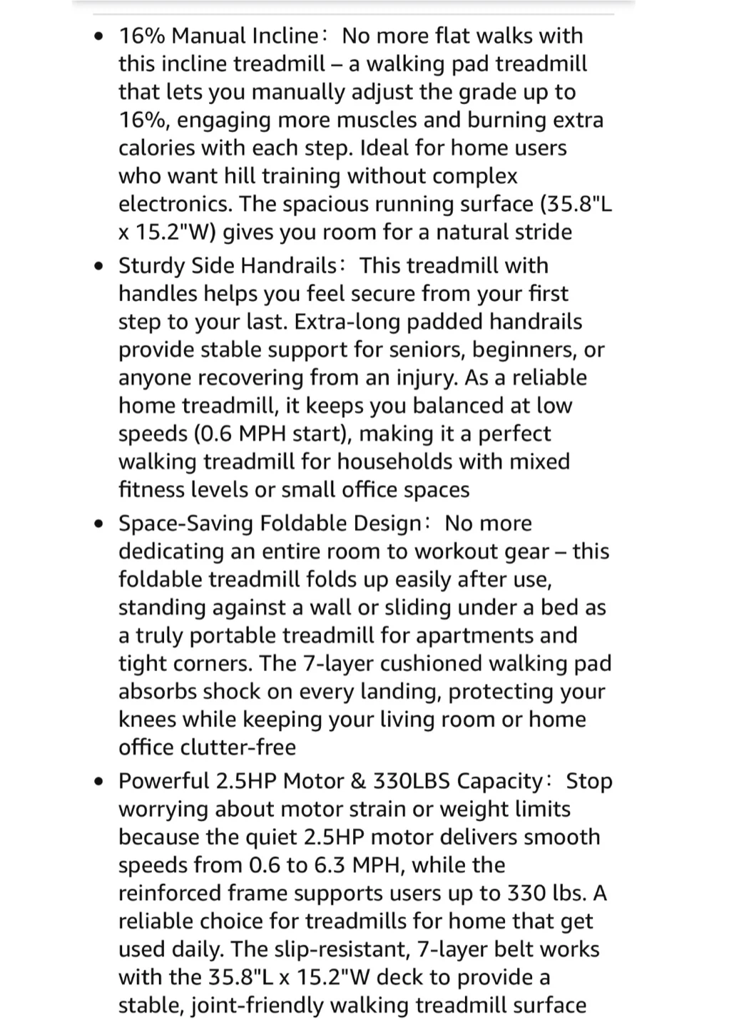 16% Incline Walking Pad Treadmill - photo 4