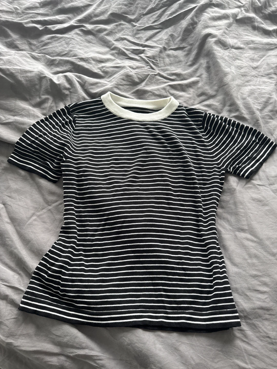 Black and White Striped T-Shirt