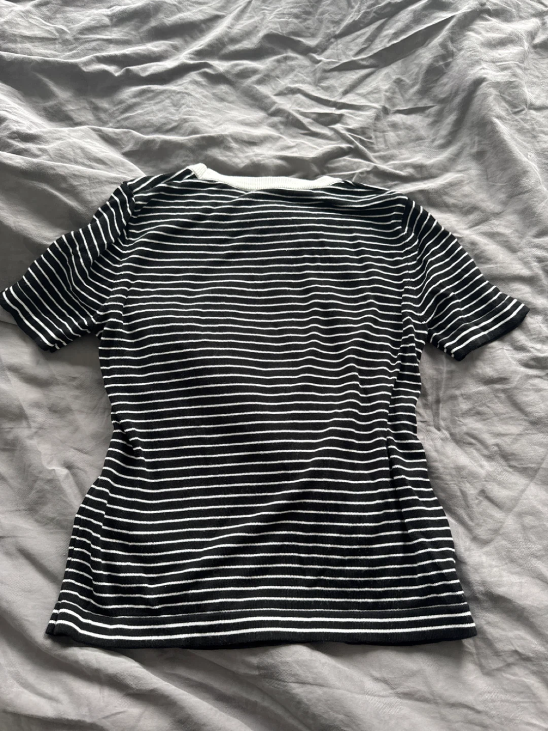 Black and White Striped T-Shirt - photo 3