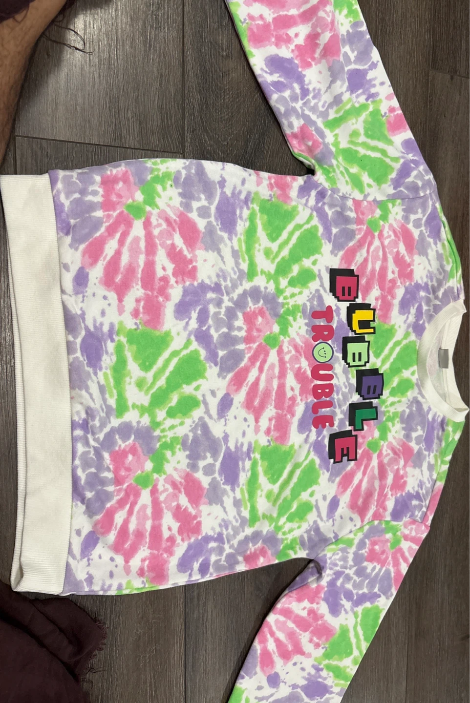 LC Waikiki Tie-Dye "Bubble Trouble" Sweatshirt 9-10Y