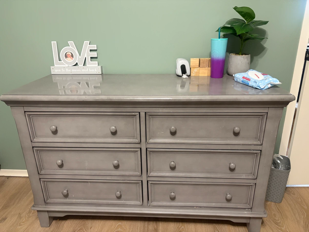 Grey 6-Drawer Dresser - photo 2