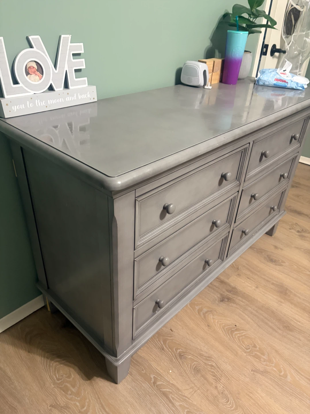 Grey 6-Drawer Dresser - photo 3