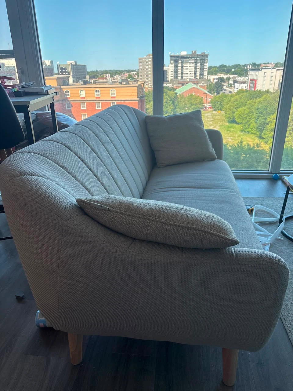 Beige Loveseat Sofa - photo 2