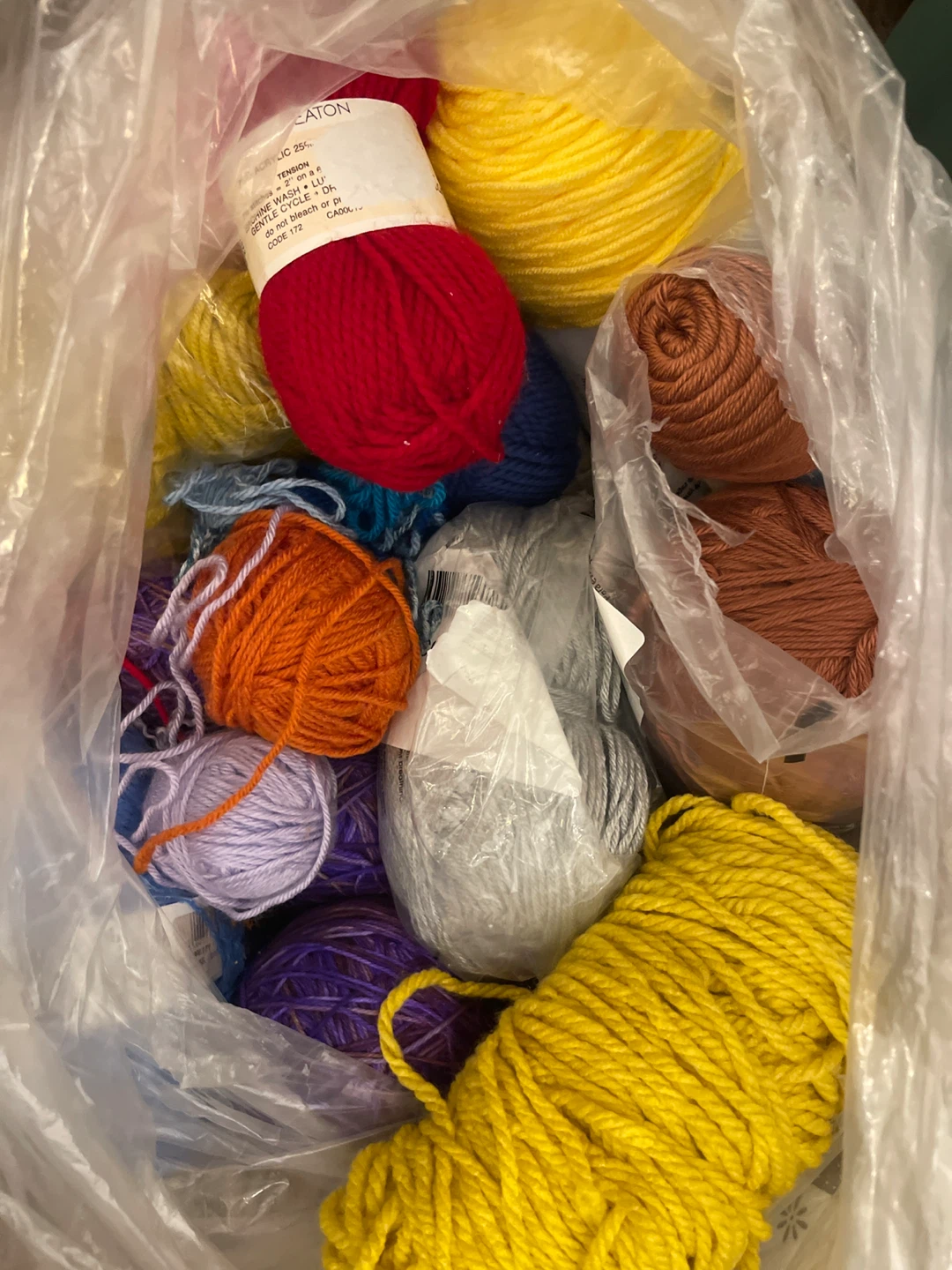 Assorted Yarn and Knitting Needles