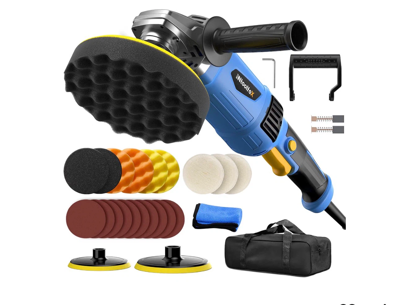 Wooleefox 1600W Buffer Polisher Kit with Accessories