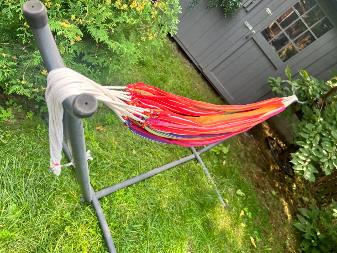 Multi-colourful Hammock with Heavy Duty Steel Stand - photo 2