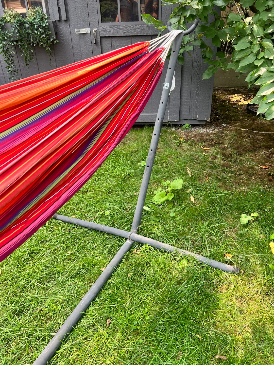 Multi-colourful Hammock with Heavy Duty Steel Stand - photo 3