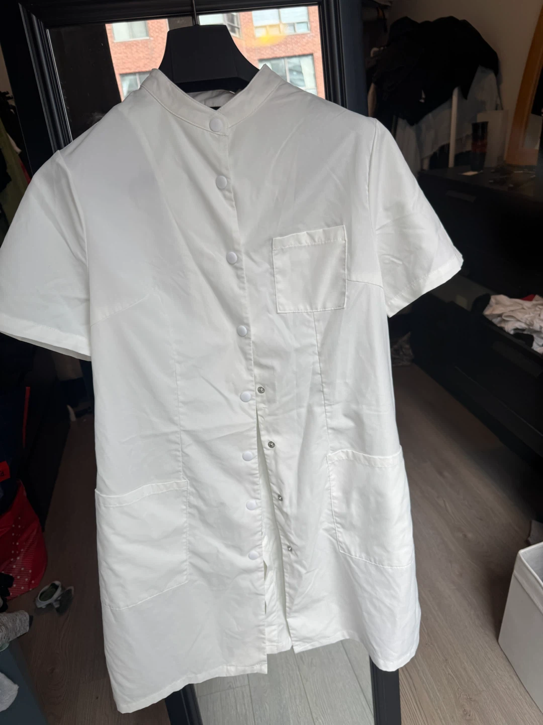 Esthetician Uniform Dress/Short Sleeve Lab Coat