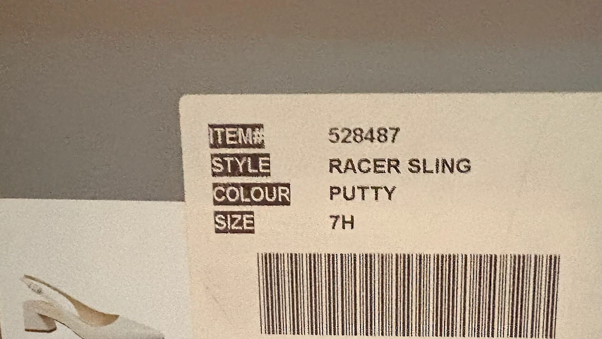 Franco Sarto Racer Sling Heels - Putty, Size 7H - photo 4