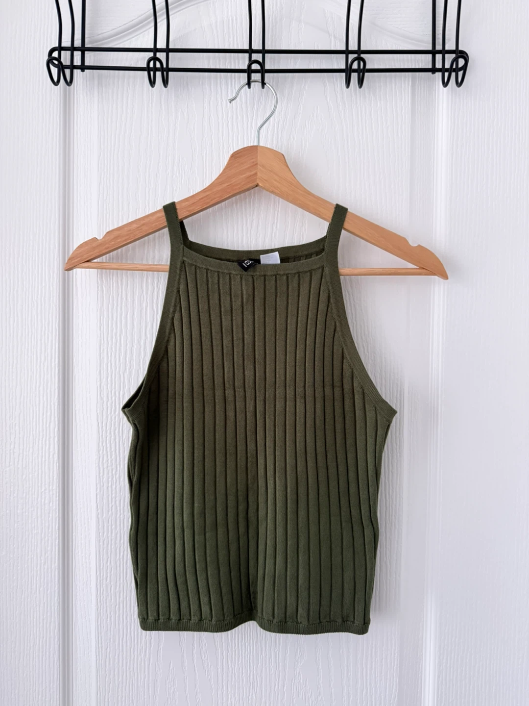 H&M Green Cropped Top