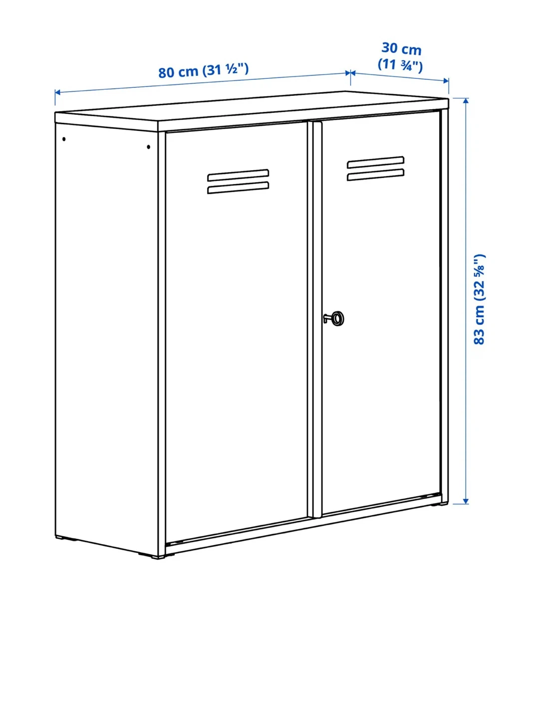 IKEA Lockable Storage Cabinet 80cm - photo 2