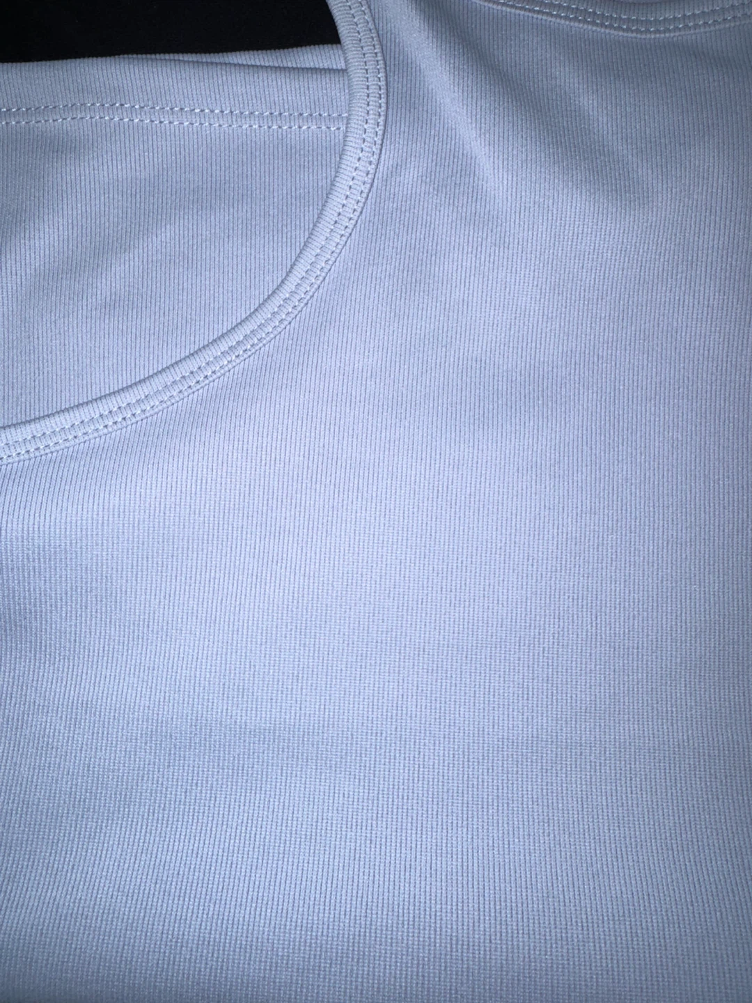Divided H&M Ribbed Tank Top - Light Blue - Size S - photo 2