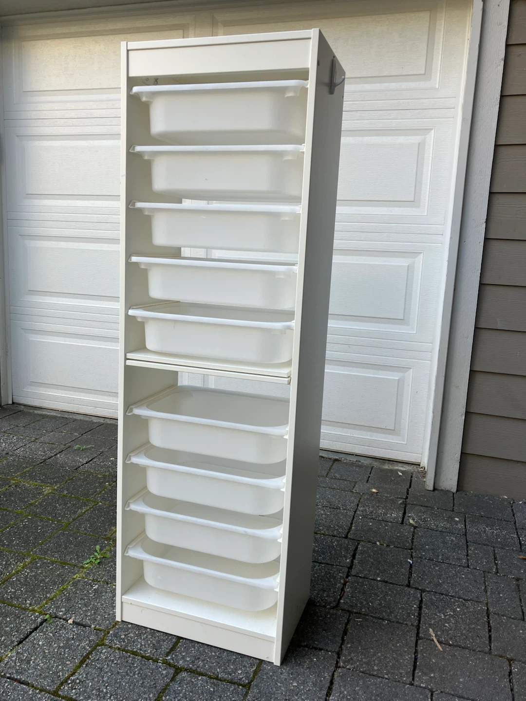 White IKEA 10-Drawer Storage Unit