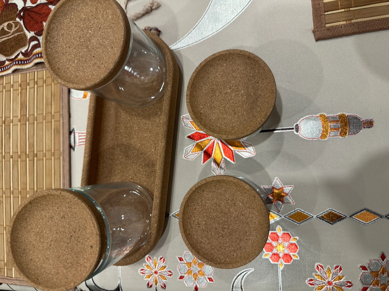 SAXBORGA Jar with lid and tray, set of 5 - photo 2