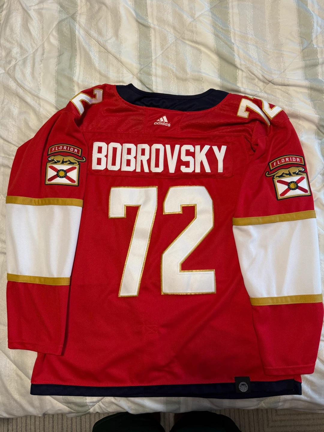 SERGEI BOBROVSKY JERSEY FLORIDA PANTHERS STANLEY CUP 2025 SZ 52 - photo 3