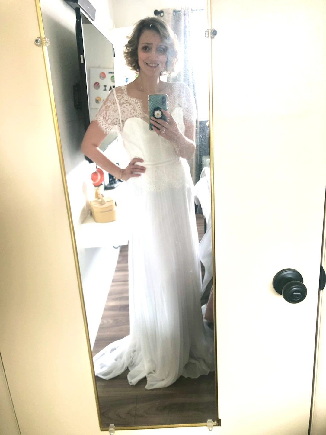White Lace Wedding Dress - photo 3